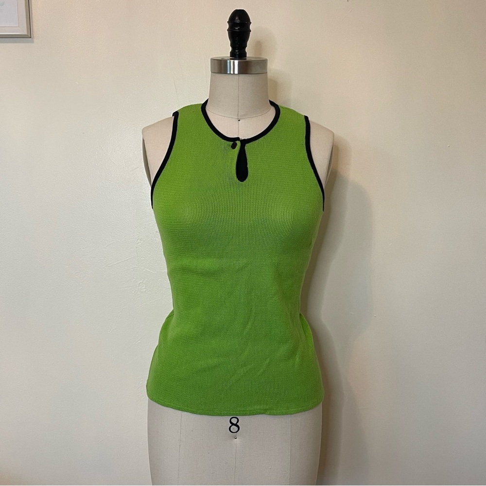 Vintage Green Knit Top
